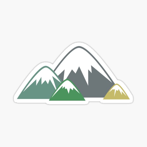 Candy Mountains Sticker