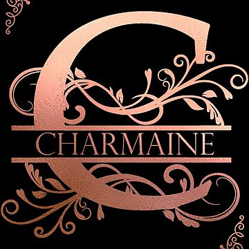 Imagen de la obra Charmaine Personalized Name Gifts with Beautiful Rose Gold Monogram Letter C. Simply Best Gift Ideas for Charmaine de ArteSquare