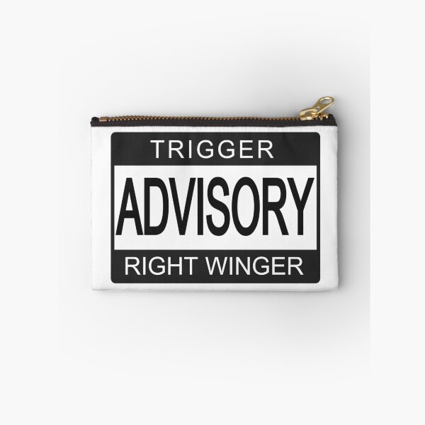 Item preview, Trigger Advisory Right Winger - Anti Woke - Funny Conservative Stickers  designed and sold by WeAreRightStore.