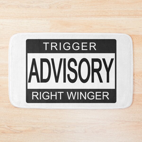 Item preview, Trigger Advisory Right Winger - Anti Woke - Funny Conservative Stickers  designed and sold by WeAreRightStore.