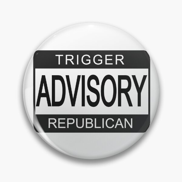 Item preview, Trigger Advisory Republican - Anti Woke - Funny Conservative Stickers  designed and sold by WeAreRightStore.