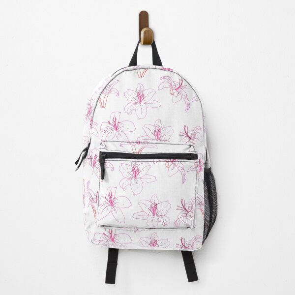 Item preview, Line Art Lilies Floral Repeating Pattern designed and sold by James Prince.