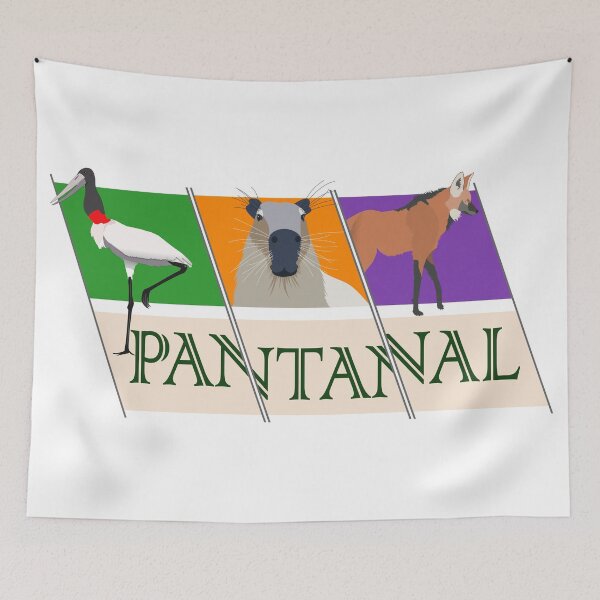 Item preview, Pantanal fauna - Tuiuiú - Capybara - Maned Wolf designed and sold by Groenendijk.