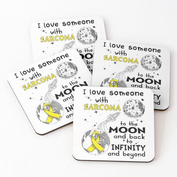 Item preview, I Love Someone With Sarcoma To The Moon And Back designed and sold by heppenp.