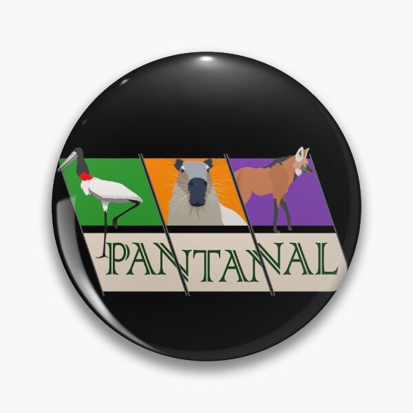 Item preview, Pantanal fauna - Tuiuiú - Capybara - Maned Wolf (on black) designed and sold by Groenendijk.