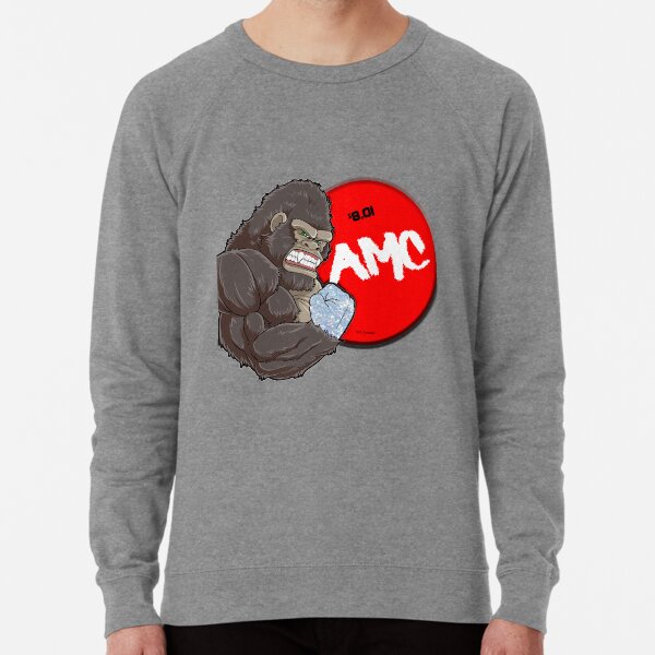 AMC Diamond Handed Ape 8.01 Lightweight Sweatshirt