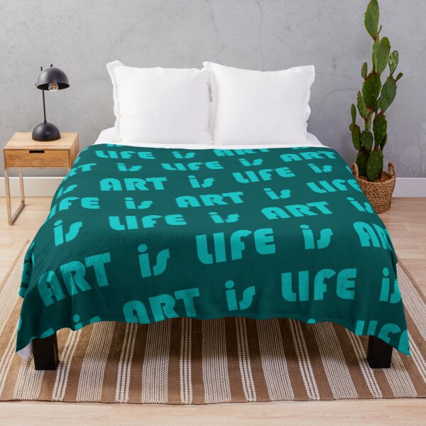 Item preview, Art is Life is Art Teal designed and sold by mrtraz.