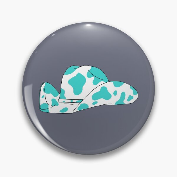 Item preview, Turquoise Cowprint Cowgirl Cowboy Hat designed and sold by ARS Design.