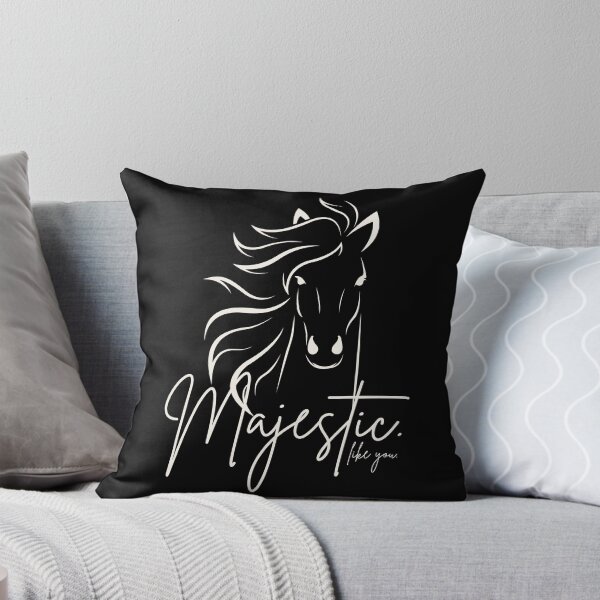 Item preview, Classic Black & White "Majestic ... like you" Horse  designed and sold by Dream Big! by E. H..