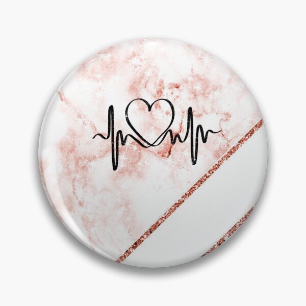 Item preview, Pink Marble Heartbeat Pattern Glitter Wallpaper designed and sold by Jolly-Yosei.