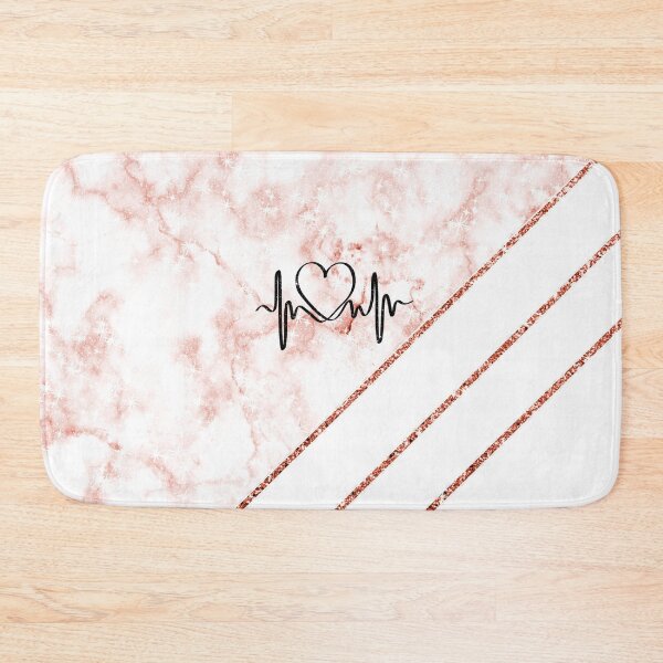 Item preview, Pink Marble Heartbeat Pattern Glitter Wallpaper designed and sold by Jolly-Yosei.