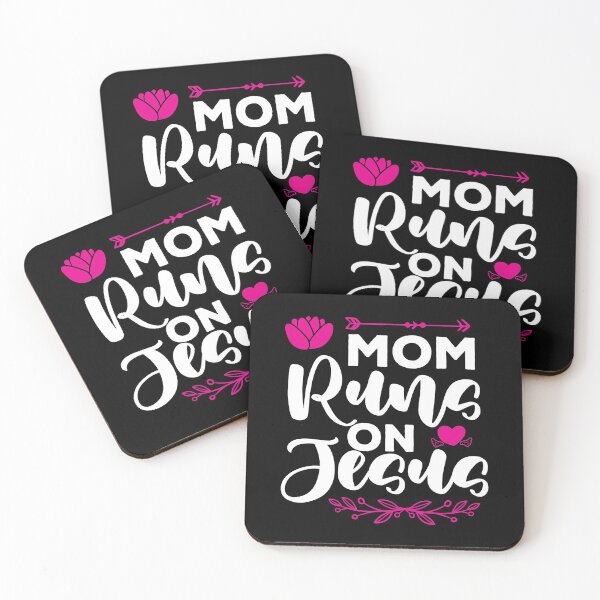 Item preview, MOM RUNS ON JESUS designed and sold by TheFlipRepublic.