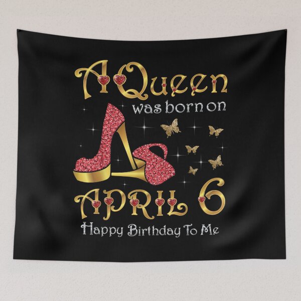 Item preview, A Queen Was Born On April 6 6th April Birthday  designed and sold by sariyahharry.