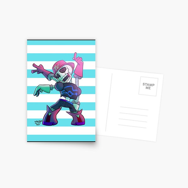 Abominable Horror Sans pattern Postcard for Sale by Enderparty