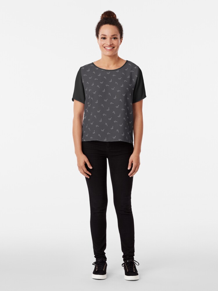 Alternate view of Serotonin & Dopamine Chiffon Top
