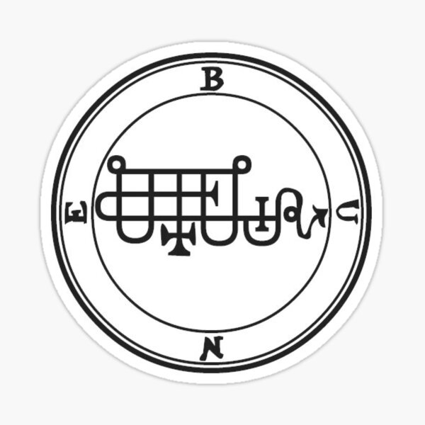 "Duke Bune - Black Sigil" Sticker For Sale By DavidAGA | Redbubble