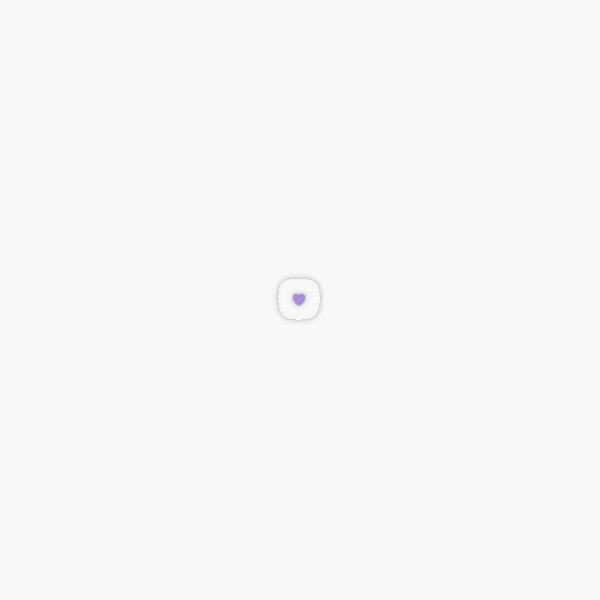 Tiny Purple BTS Heart (I Purple You) for Phone Transparent Sticker