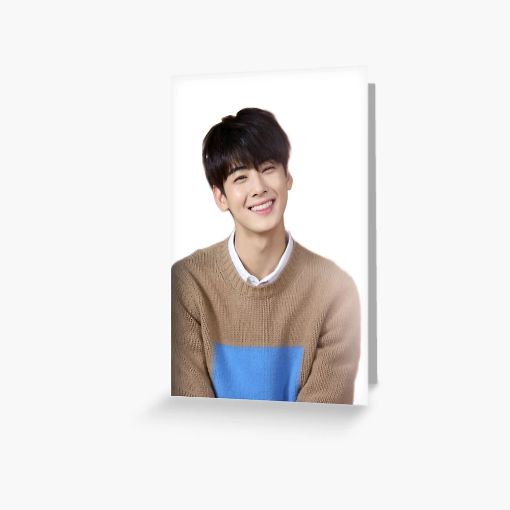 Astro Cha Eun Woo Greeting Card for Sale by gracesuzannexie