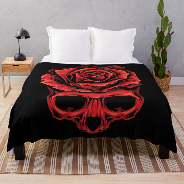 Item preview, Skull with Black and Red Roses designed and sold by ltt23.