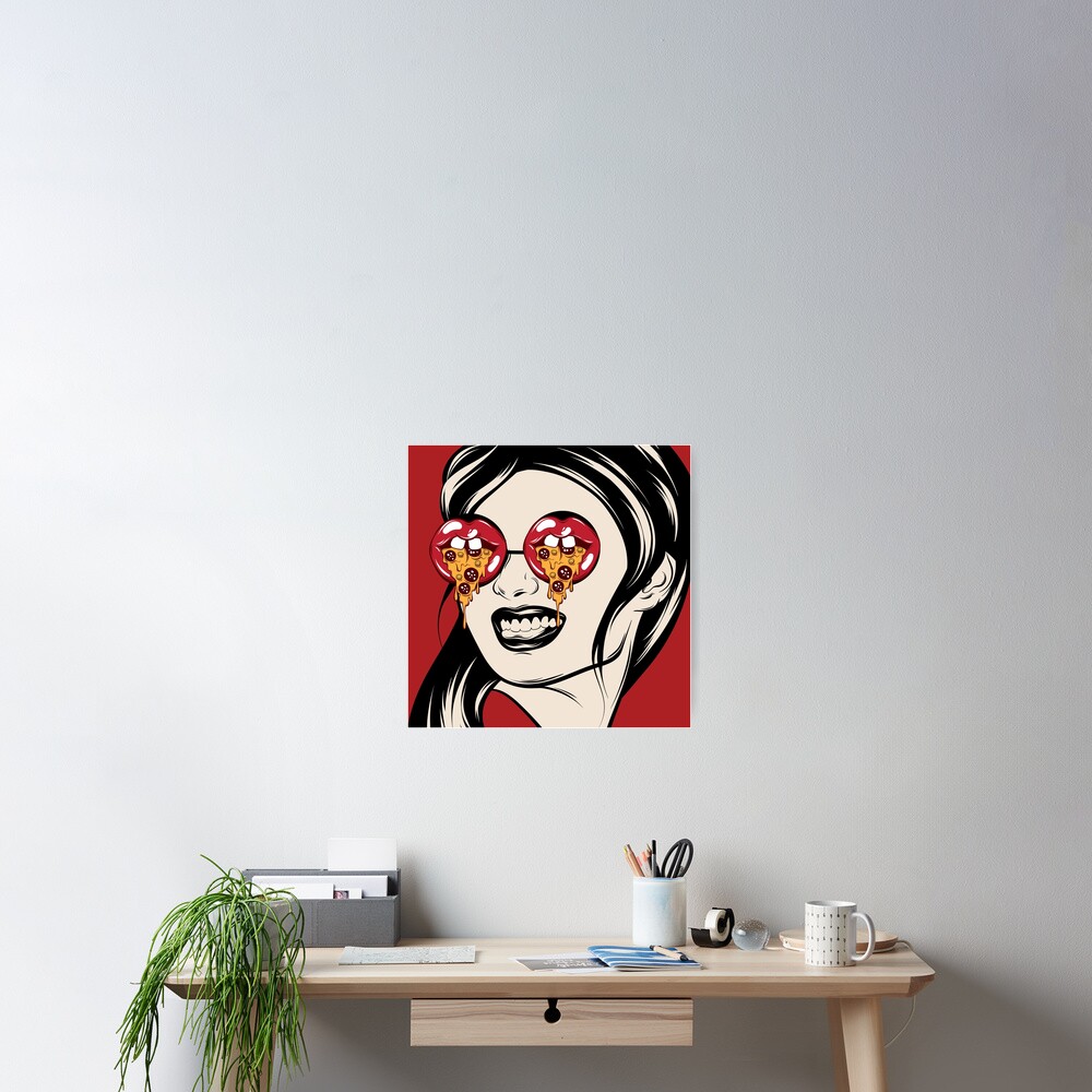 Eyes For Pizza Poster