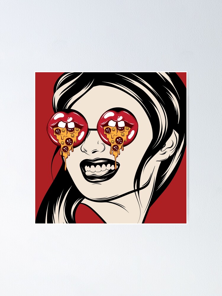 Alternate view of Eyes For Pizza Poster