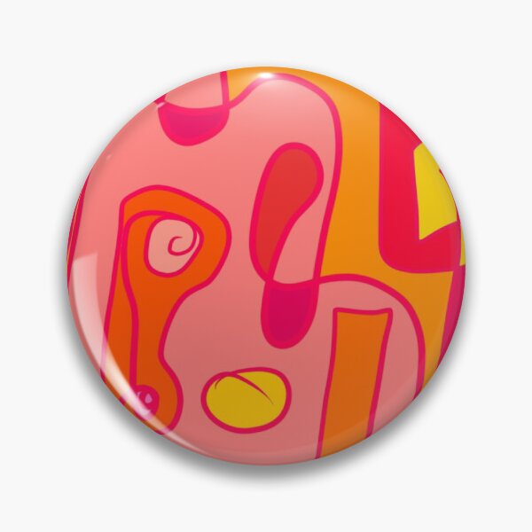 Item preview, Abstract doodles - pink orange yellow theme designed and sold by Fatamimosh.