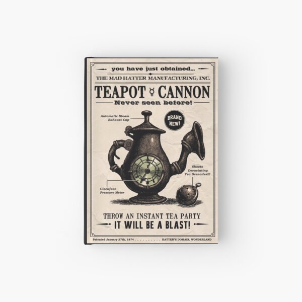 Alice Madness Returns's Teapot Cannon Hardcover Journal