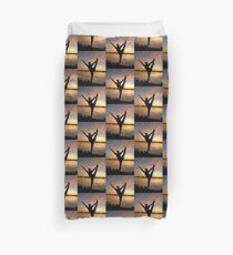 dancer at sunset Duvet Cover