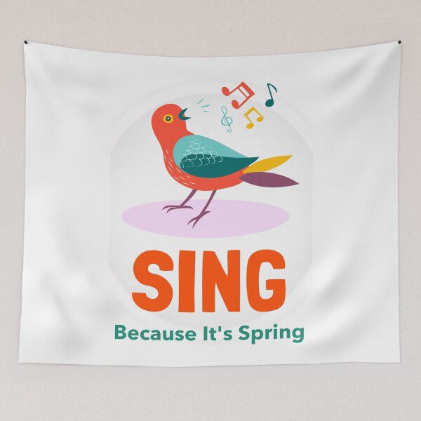 Item preview, Sing (Like A Bird) Because It Is Spring designed and sold by artfulnotebook.