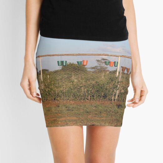 The Vase and Flower Pots Collection Mini Skirt