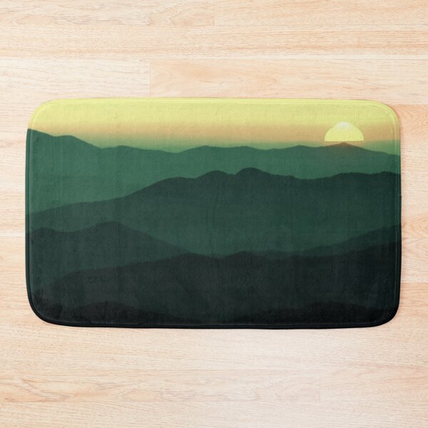 Item preview, WATERCOLOR MISTY MOUNTAINSCAPE -green designed and sold by THE AMERICAN TEEVANGELIST.