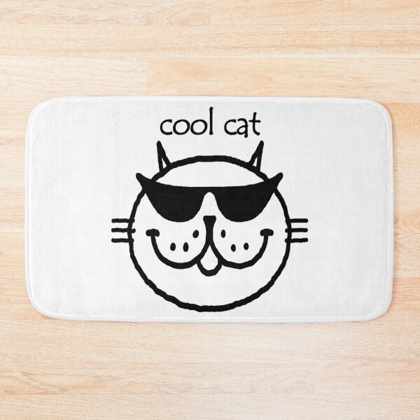 Item preview, cool cat (black outline) designed and sold by RawSunArt.