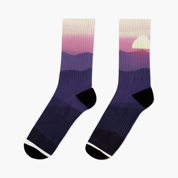 Item preview, WATERCOLOR MISTY MOUNTAINSCAPE -violet designed and sold by THE AMERICAN TEEVANGELIST.