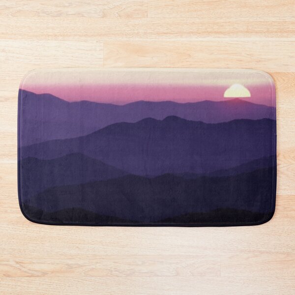 Item preview, WATERCOLOR MISTY MOUNTAINSCAPE -violet designed and sold by THE AMERICAN TEEVANGELIST.