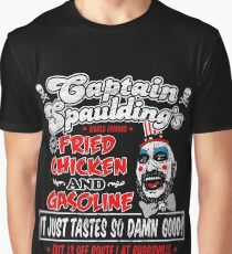 Captain Spaulding Fried Chicken & Gasoline Graphic T-Shirt