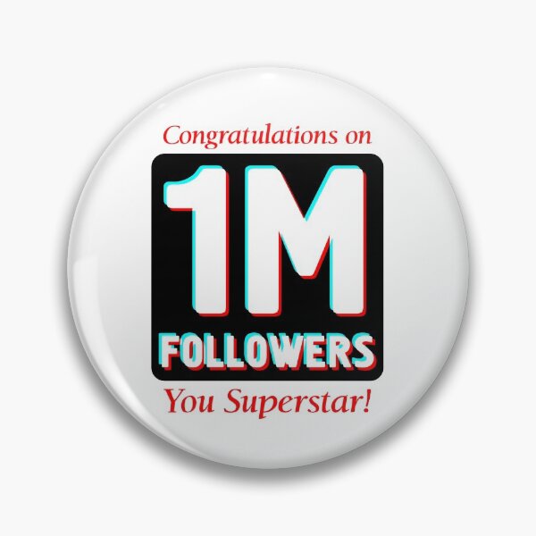 Item preview, 1 Million Followers Social Media Account Congratulations designed and sold by harrizon.