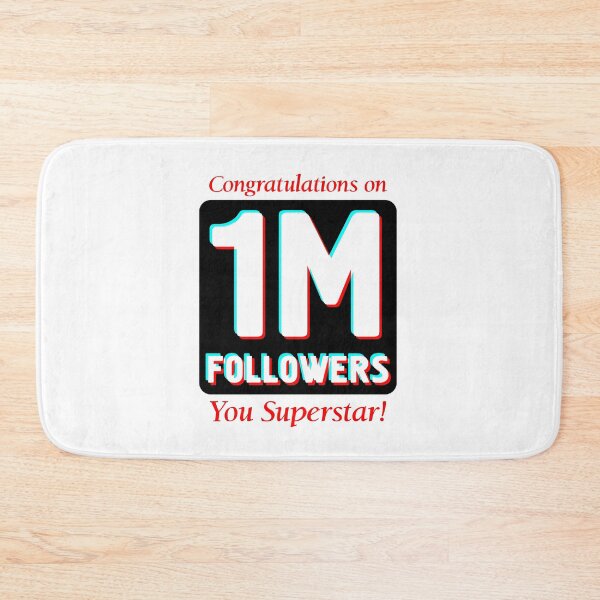 Item preview, 1 Million Followers Social Media Account Congratulations designed and sold by harrizon.