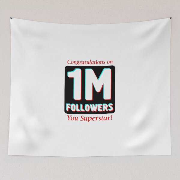 Item preview, 1 Million Followers Social Media Account Congratulations designed and sold by harrizon.