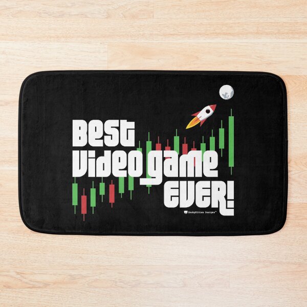 Item preview, Best Video Game Ever! - Stock Market Candlesticks and Rocket to the Moon designed and sold by smokykitten.