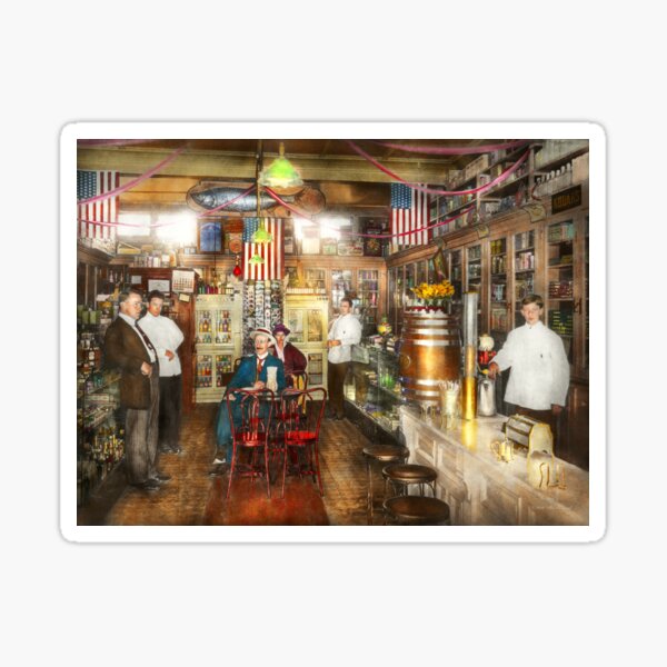 Pharmacy - Collins Pharmacy 1915 Sticker