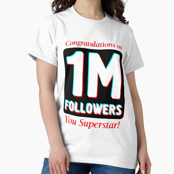 Item preview, 1 millón de seguidores Cuenta de redes sociales Felicitaciones designed and sold by harrizon.