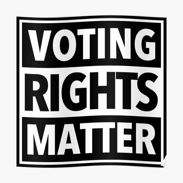 Voting Rights Matter" Poster for Sale by Thelittlelord | Redbubble