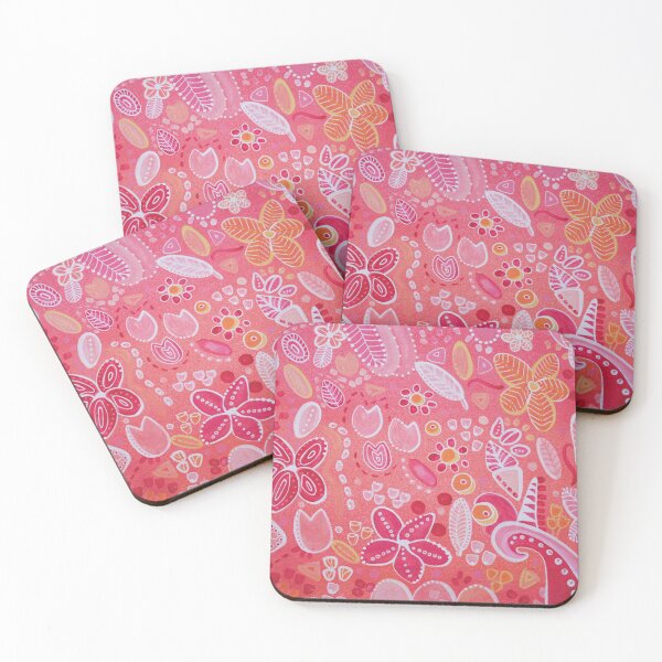 Item preview, Flowers on Pink  designed and sold by cate-rocket.