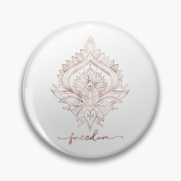 Item preview, Freedom with Lotus Mandala (Rose Gold) designed and sold by squishyrainbow.