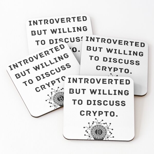 Item preview, introverted but willing to discuss crypto designed and sold by Yasdey Rojas.