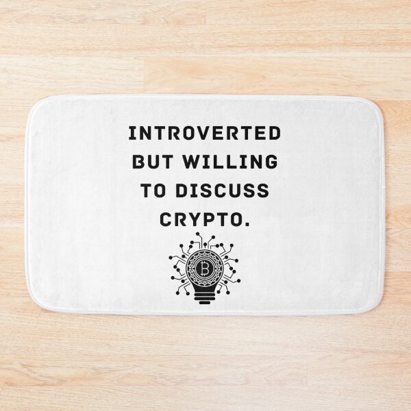 Item preview, introverted but willing to discuss crypto designed and sold by Yasdey Rojas.