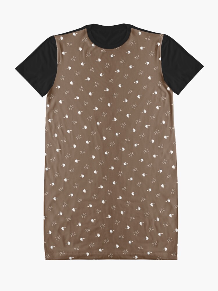 Alternate view of Caffeine & Coffee Graphic T-Shirt Dress