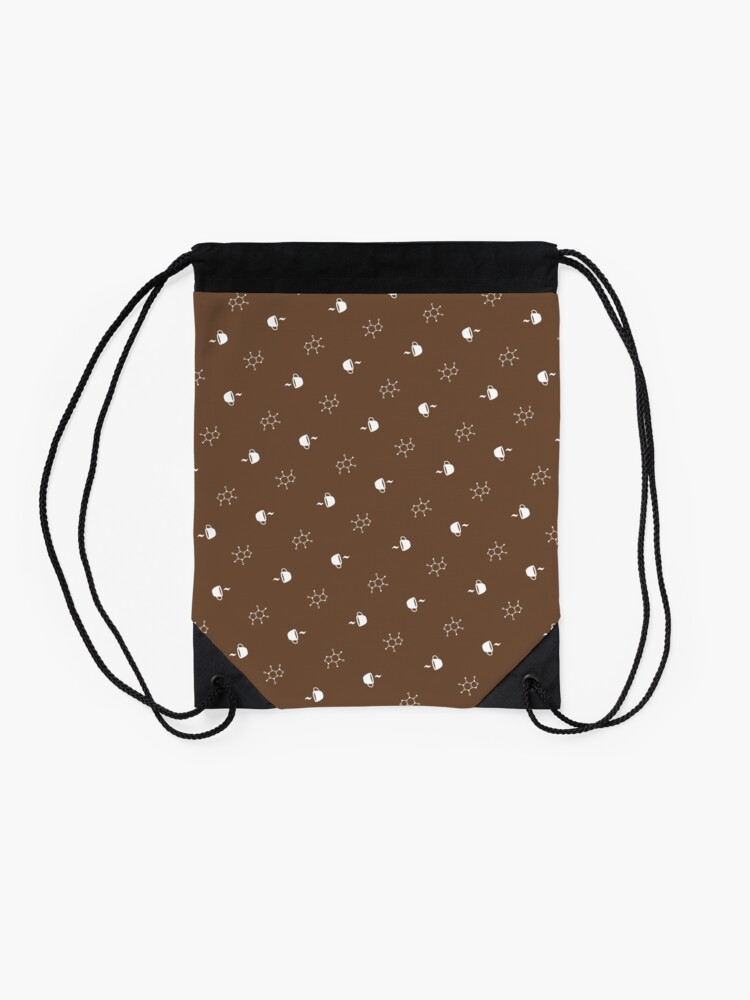 Alternate view of Caffeine & Coffee Drawstring Bag