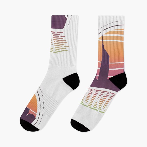 Item preview, Fukuoka Japan - Retro Sunset - City Skyline designed and sold by tanimator.