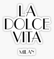 Pegatina La Dolce Vita Milán Italia